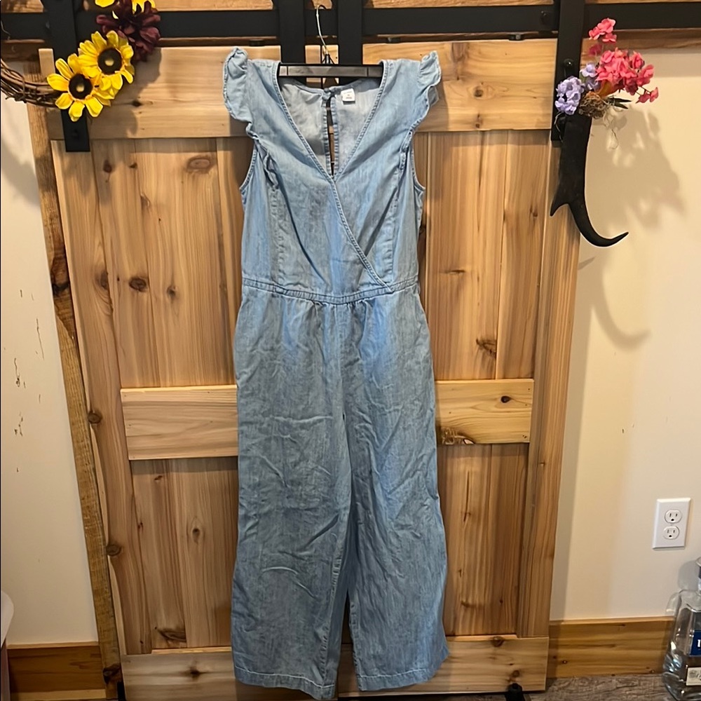 Old Navy Light Blue Denim Jumpsuit